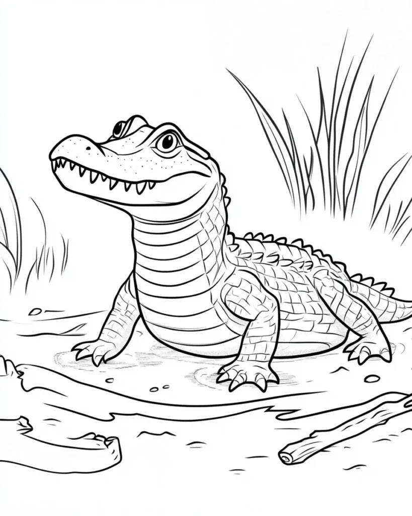 Crocodile-Coloring-Pages