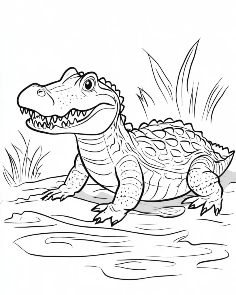 Crocodile-Coloring-Pages