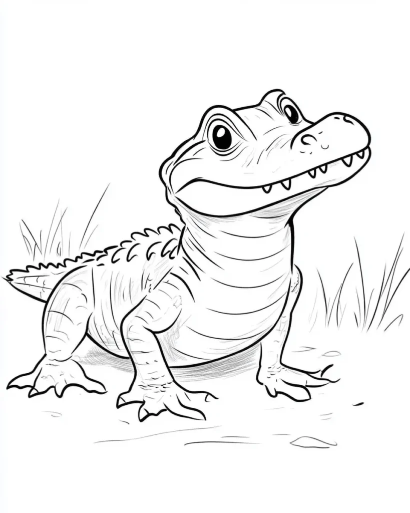 Crocodile-Coloring-Pages