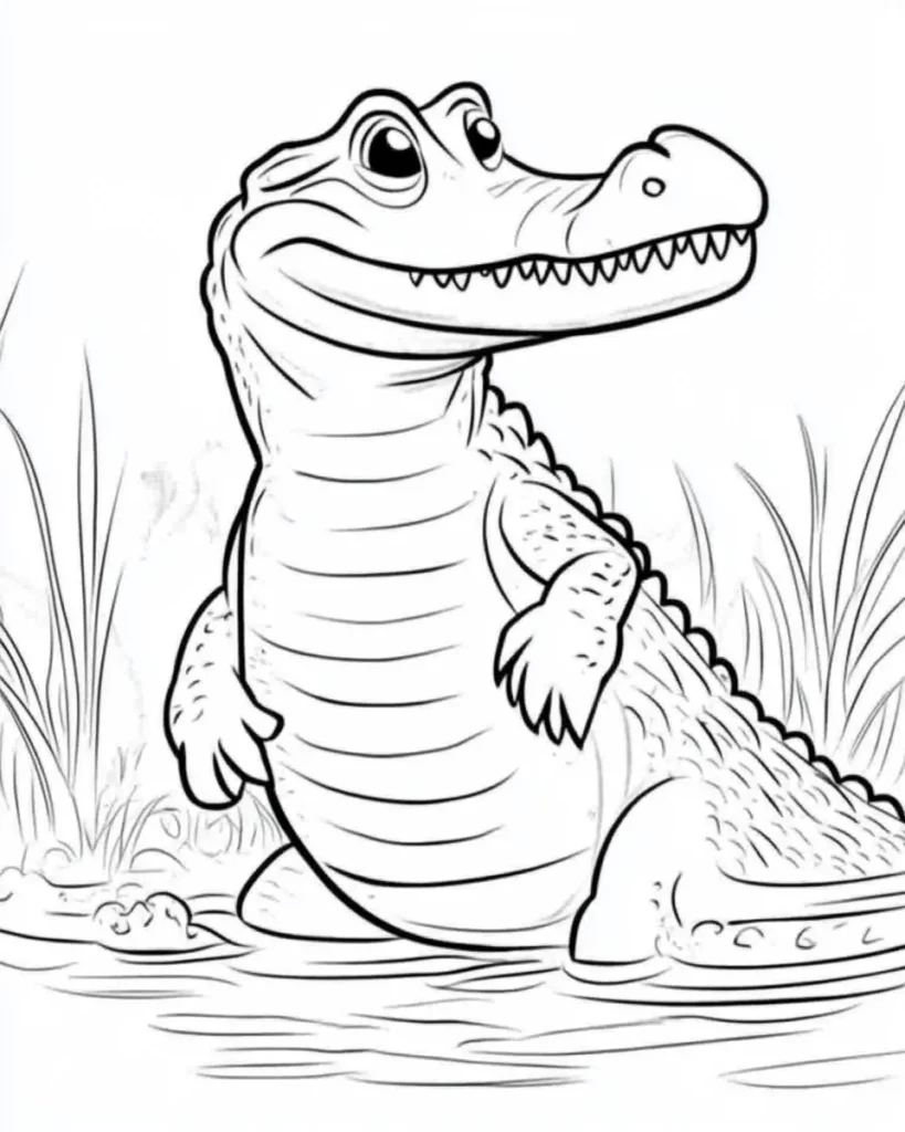 Crocodile-Coloring-Pages