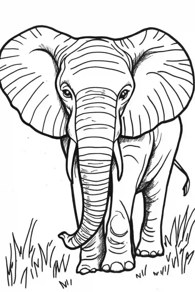 Elephant-Coloring-Pages