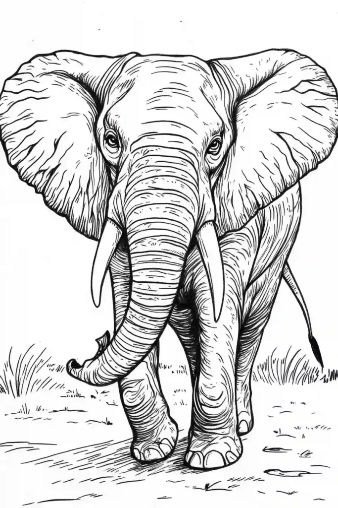 Elephant-Coloring-Pages