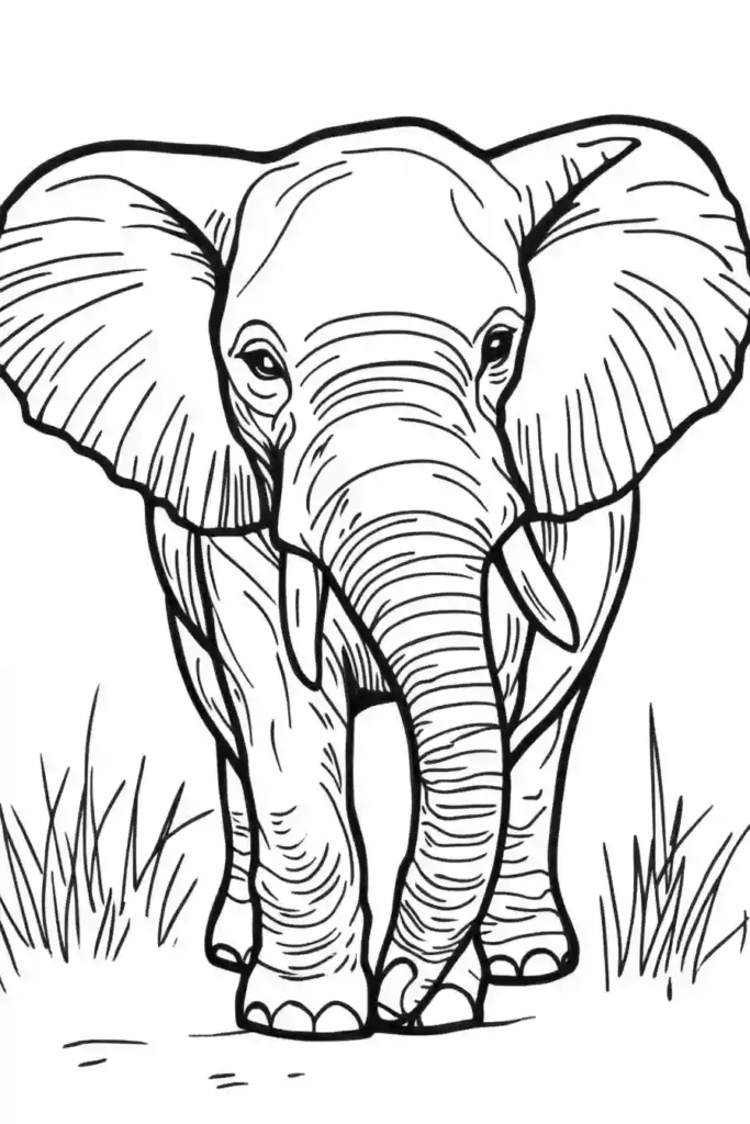 Elephant-Coloring-Pages