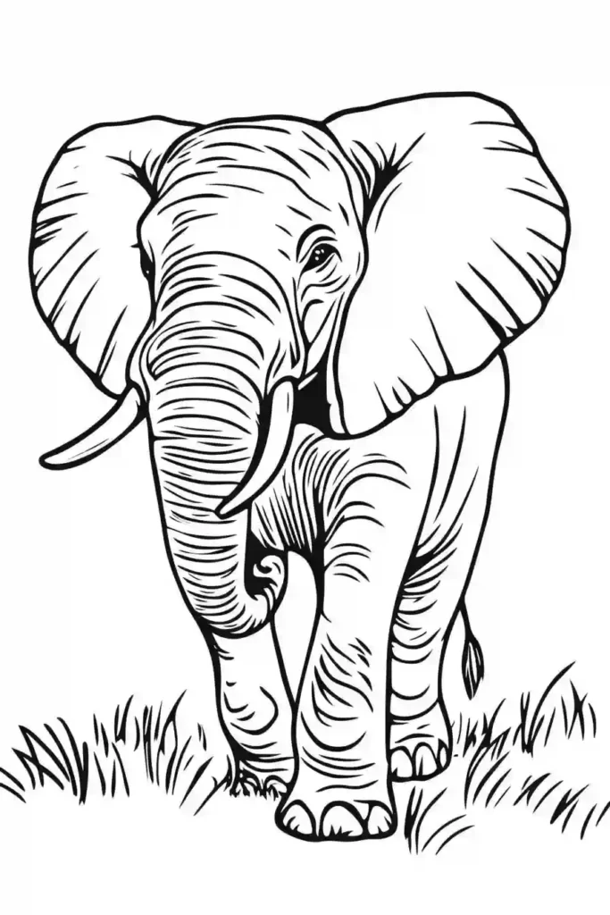 Elephant-Coloring-Pages