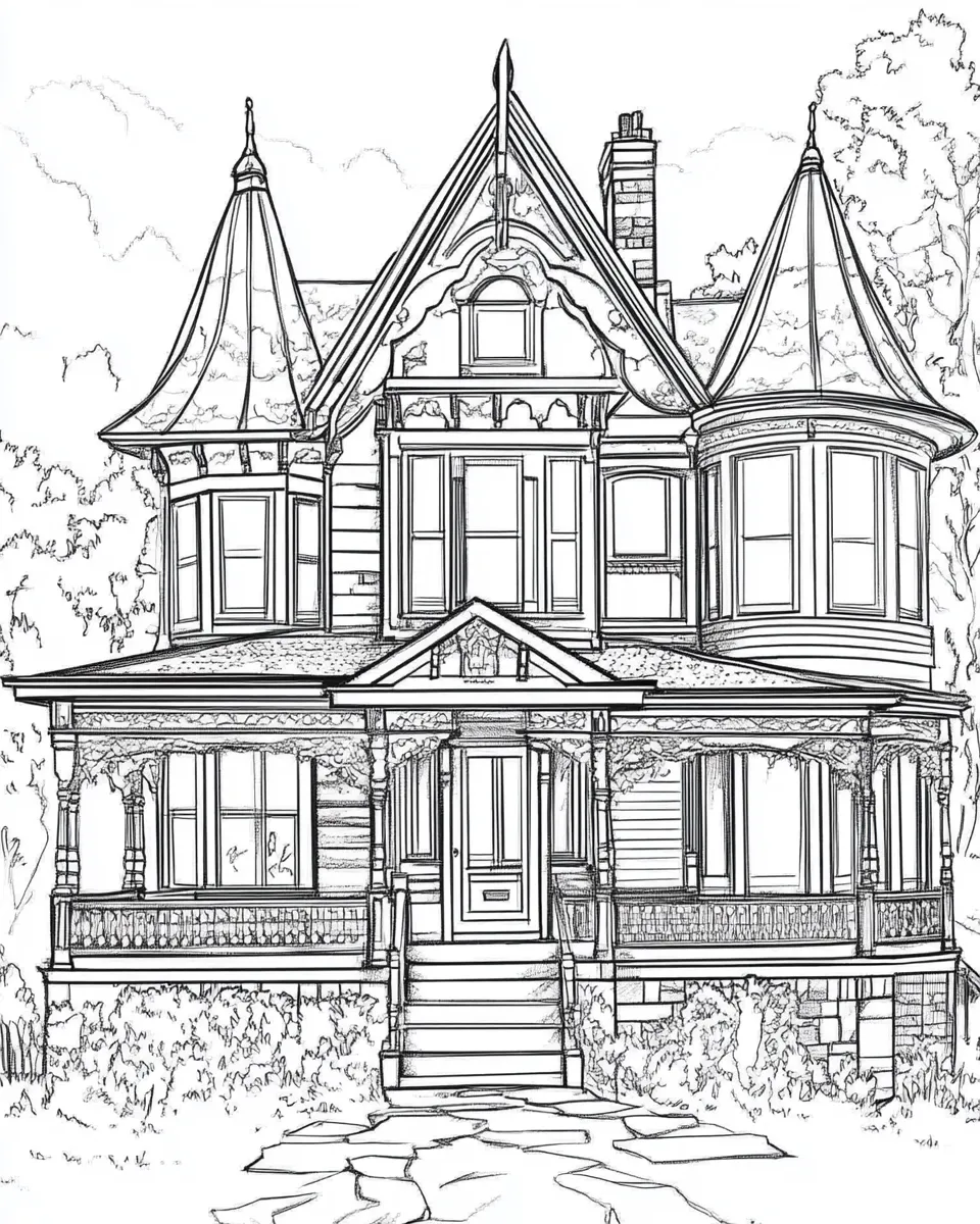 House-Coloring-Pages