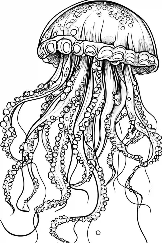 Jellyfish-Coloring-Page