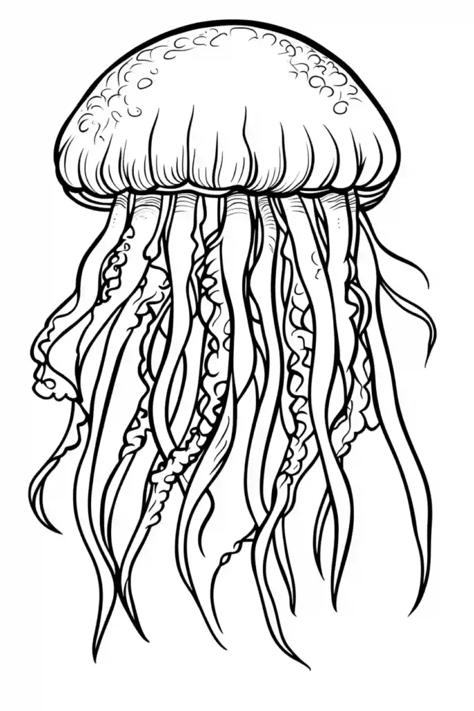 Jellyfish-Coloring-Page