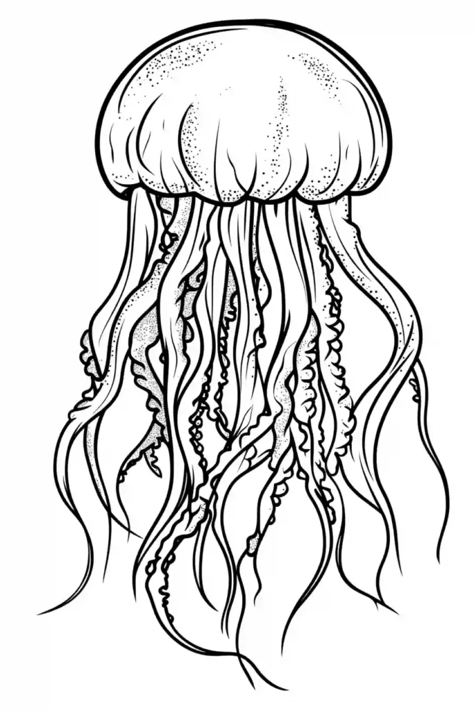 Jellyfish-Coloring-Page