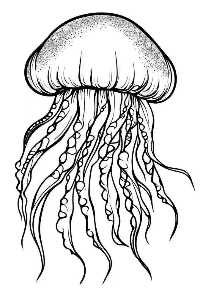 Jellyfish-Coloring-Page