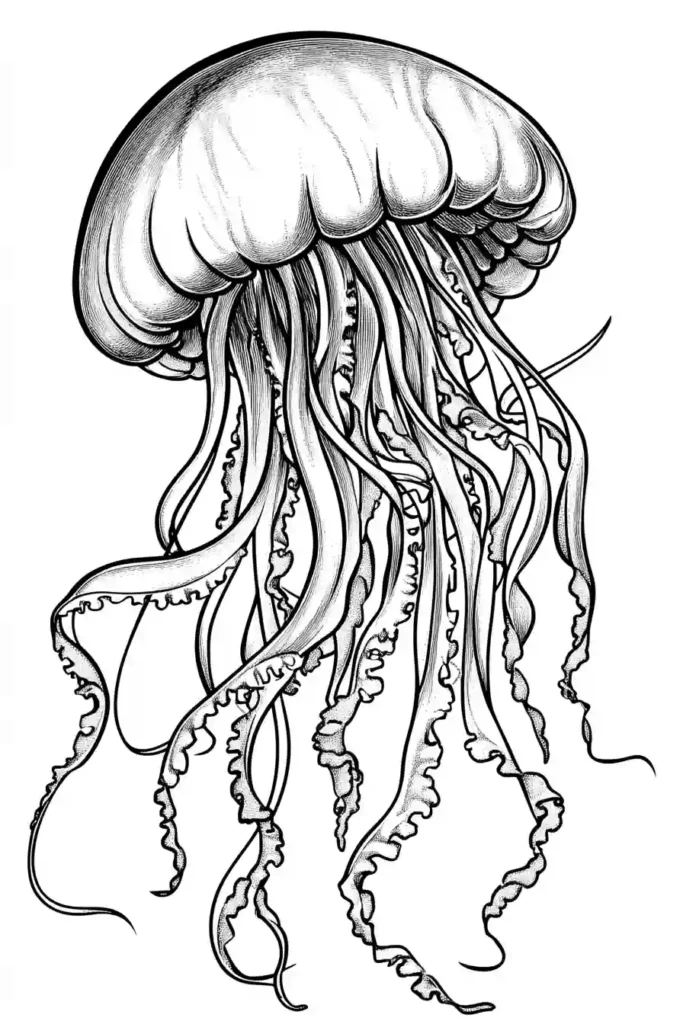 Jellyfish-Coloring-Page