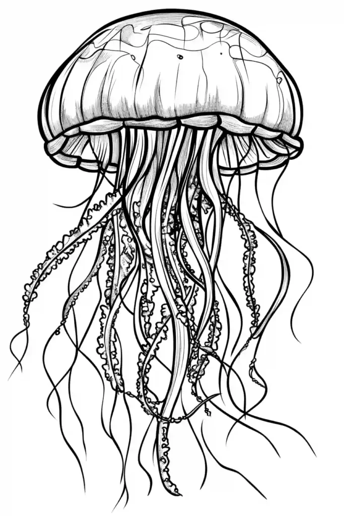 Jellyfish-Coloring-Page