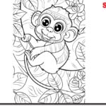 Monkey-Coloring-page