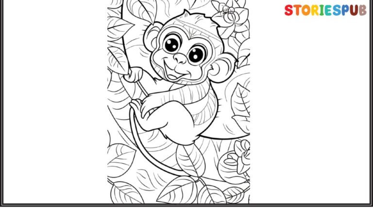 Monkey-Coloring-page