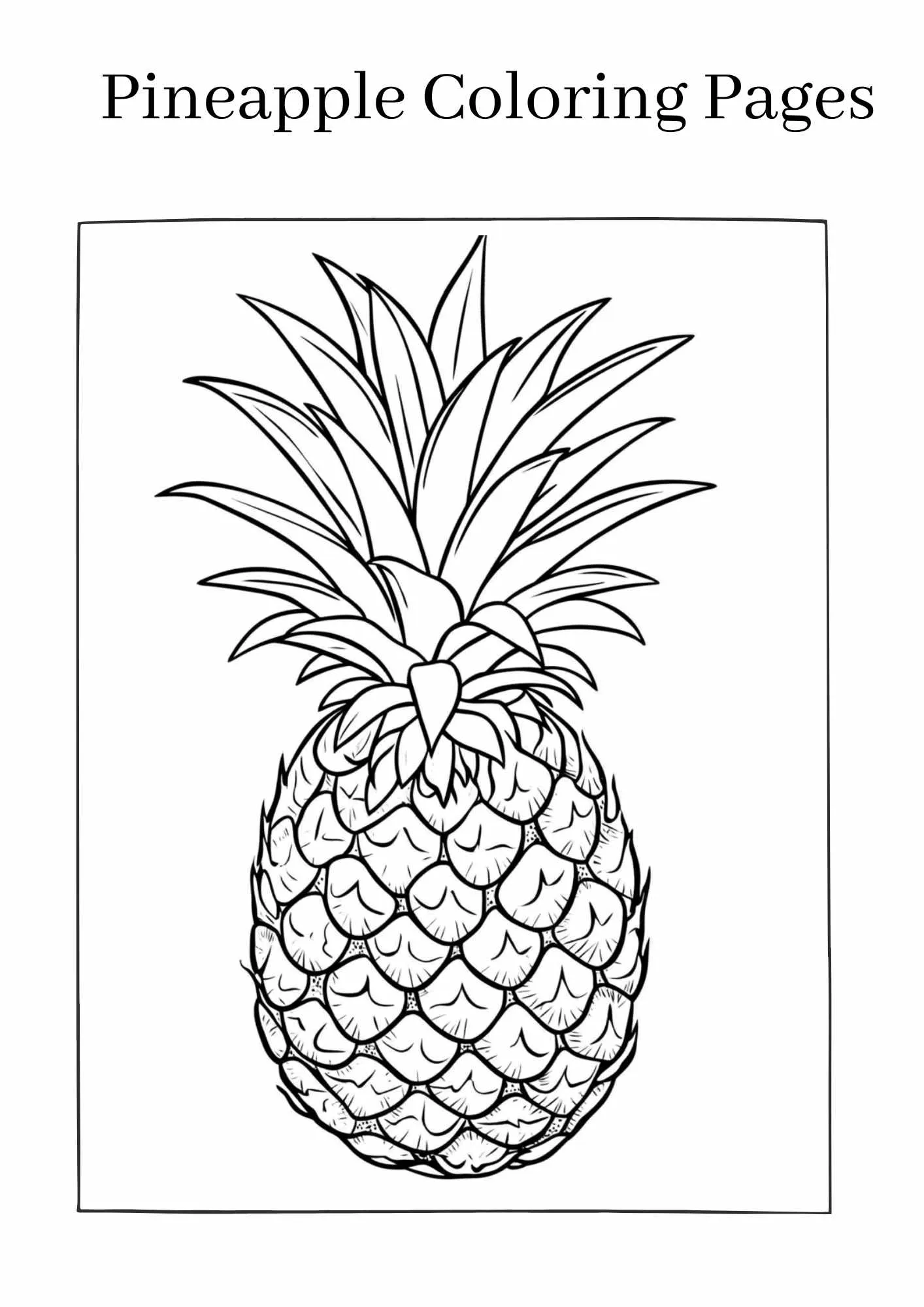 Pineapple-coloring-pages