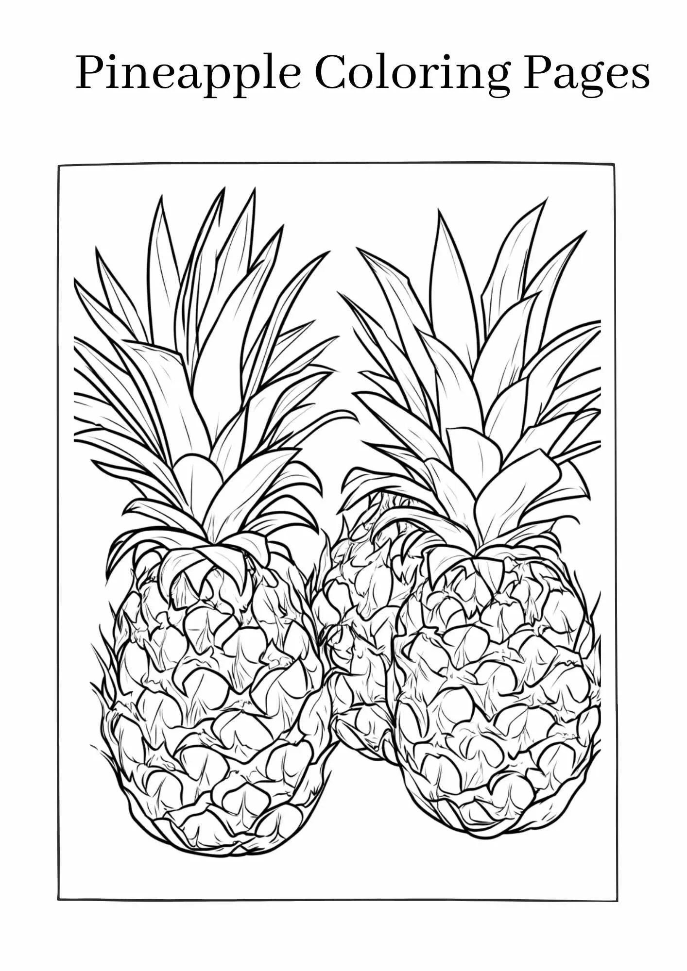 Pineapple-coloring-pages