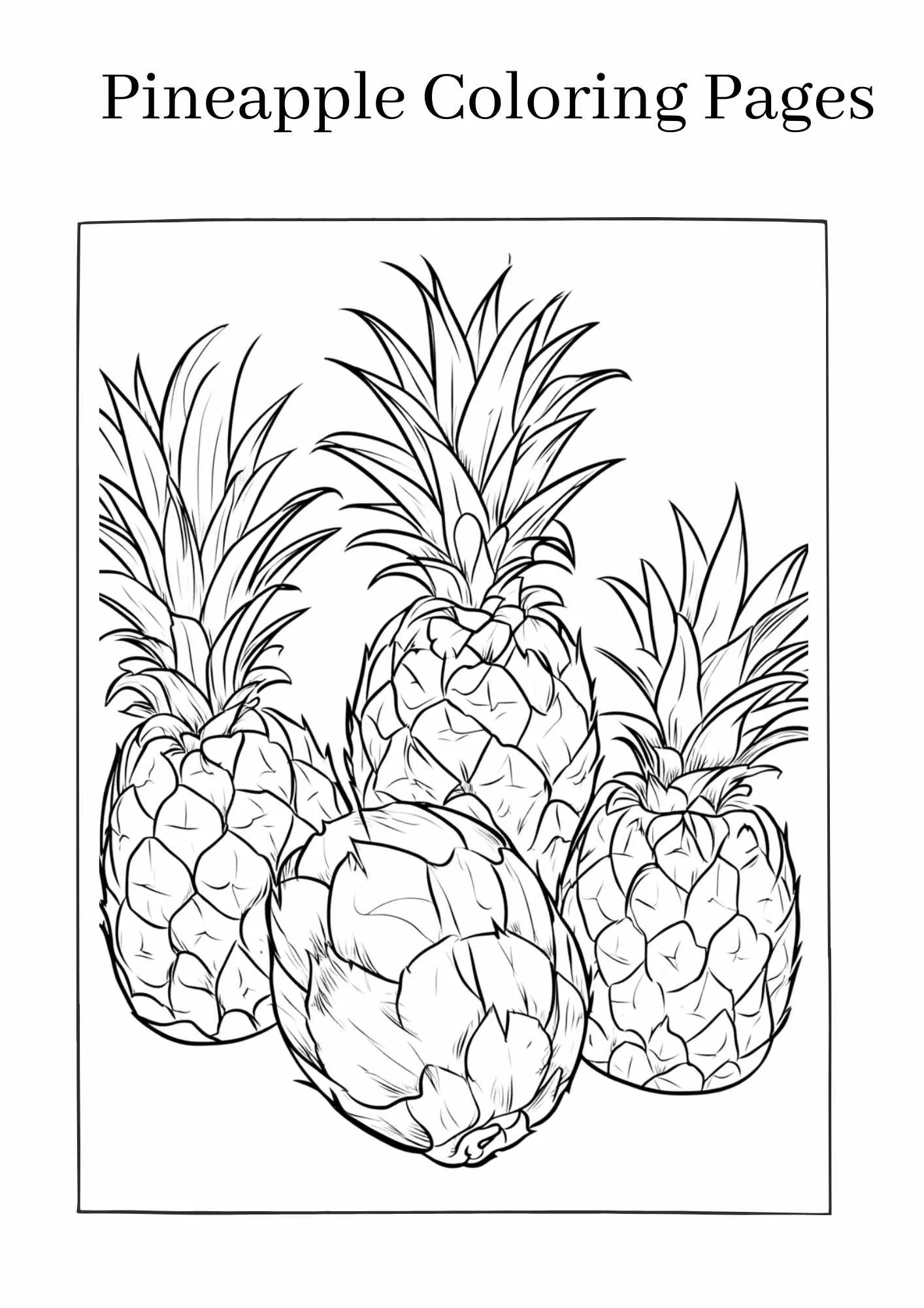 Pineapple-coloring-pages