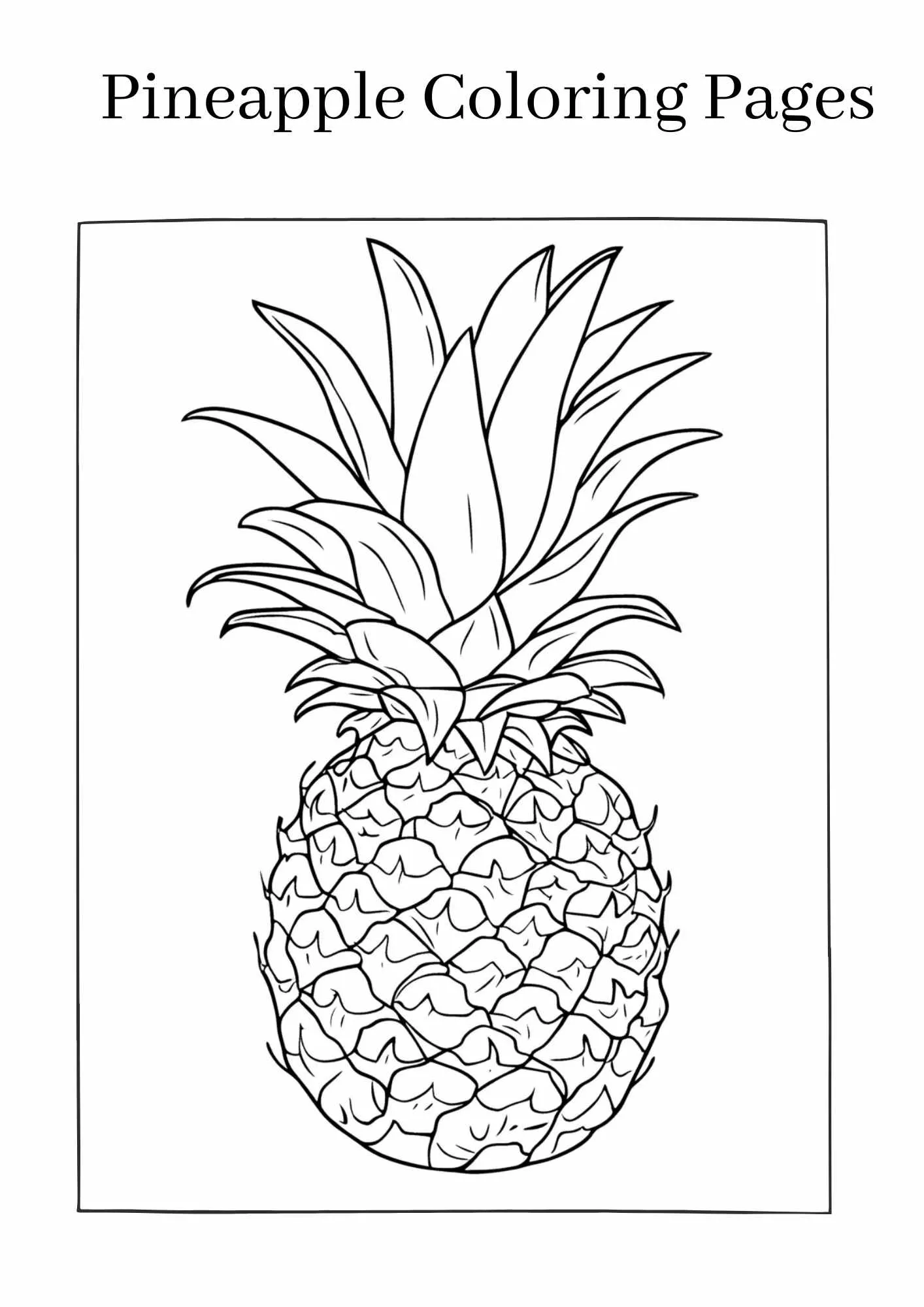 Pineapple-coloring-pages