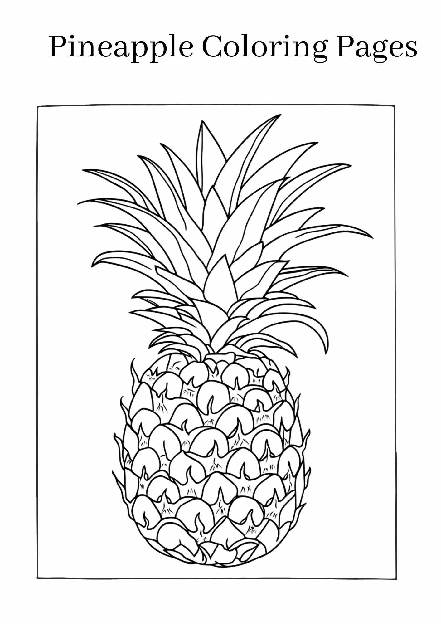 Pineapple-coloring-pages