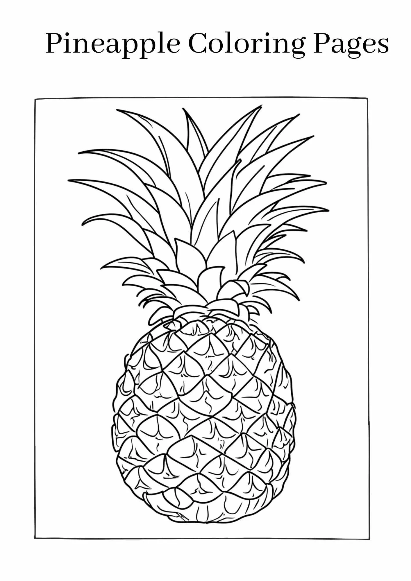 Pineapple-coloring-pages