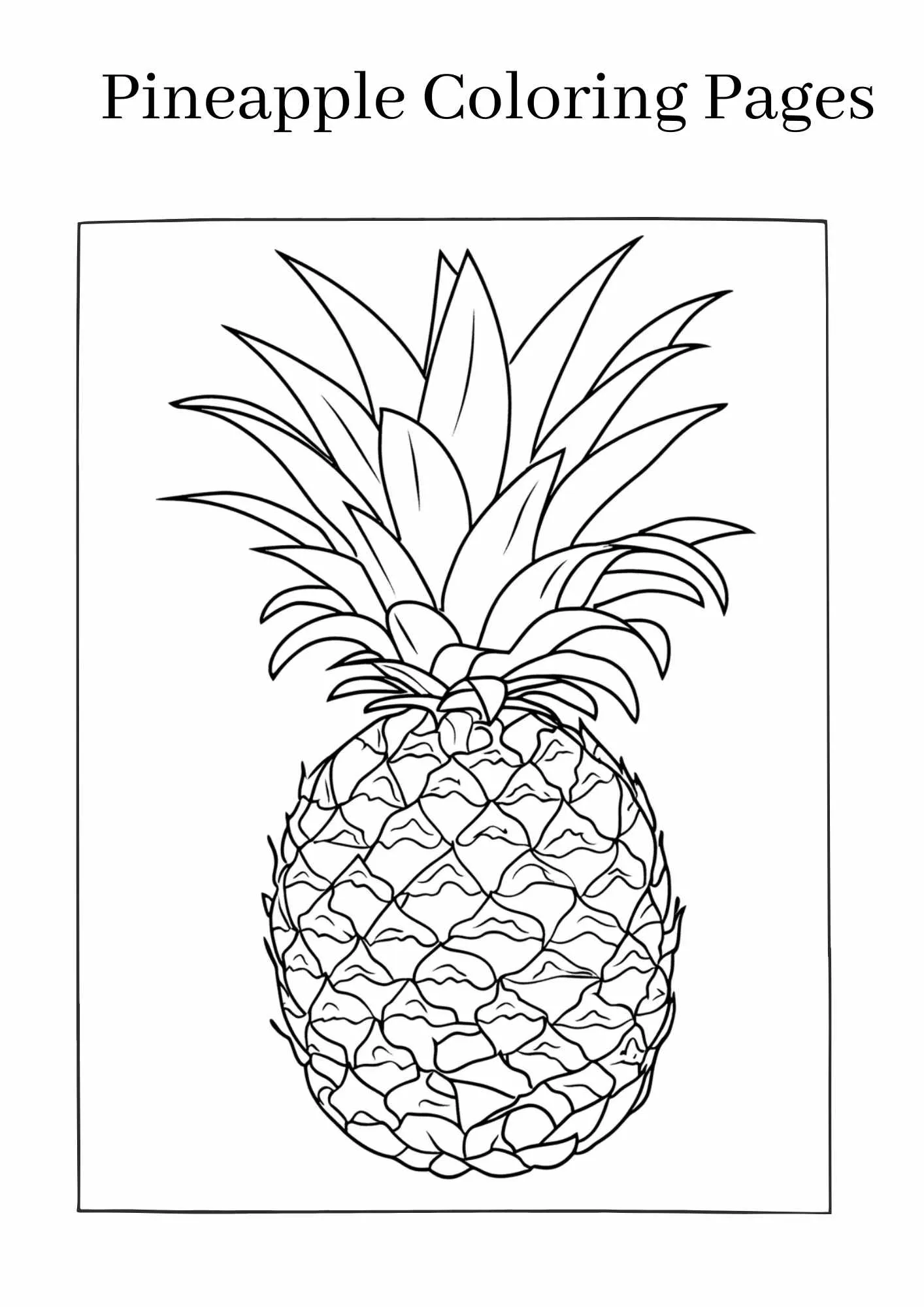 Pineapple-coloring-pages