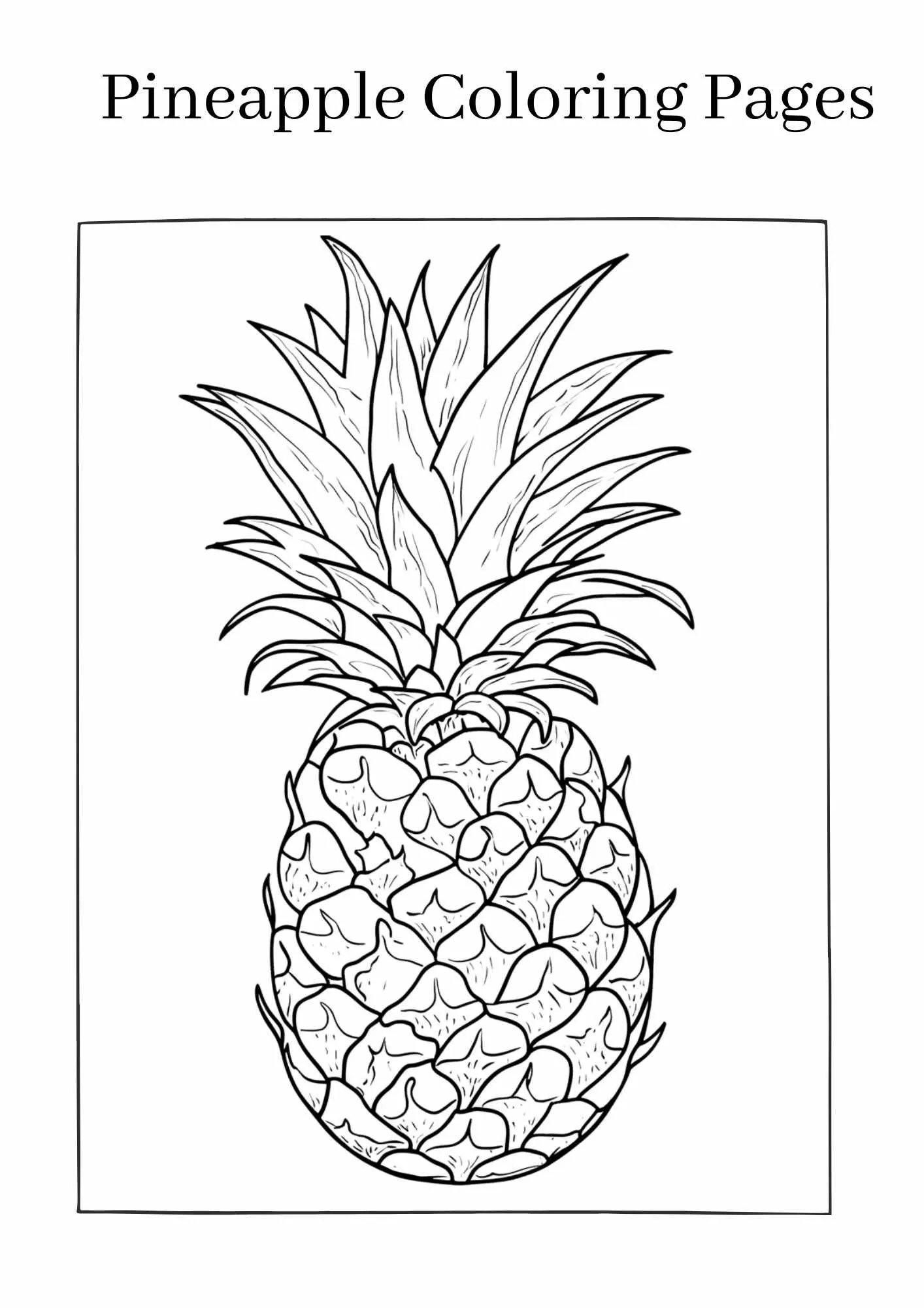 Pineapple-coloring-pages