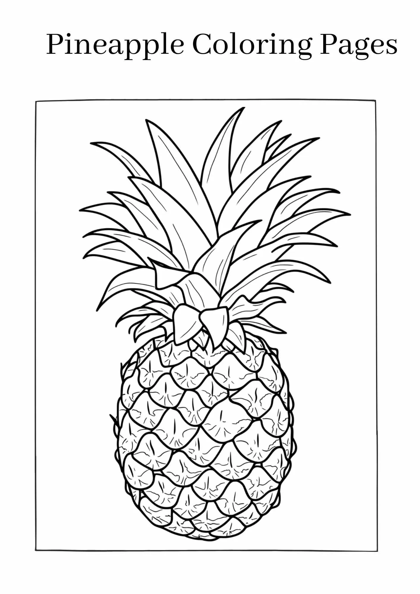 Pineapple-coloring-pages