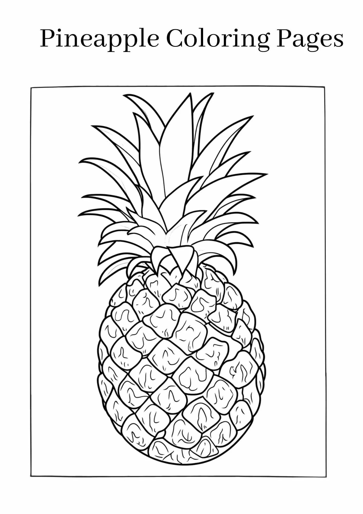 Pineapple-coloring-pages