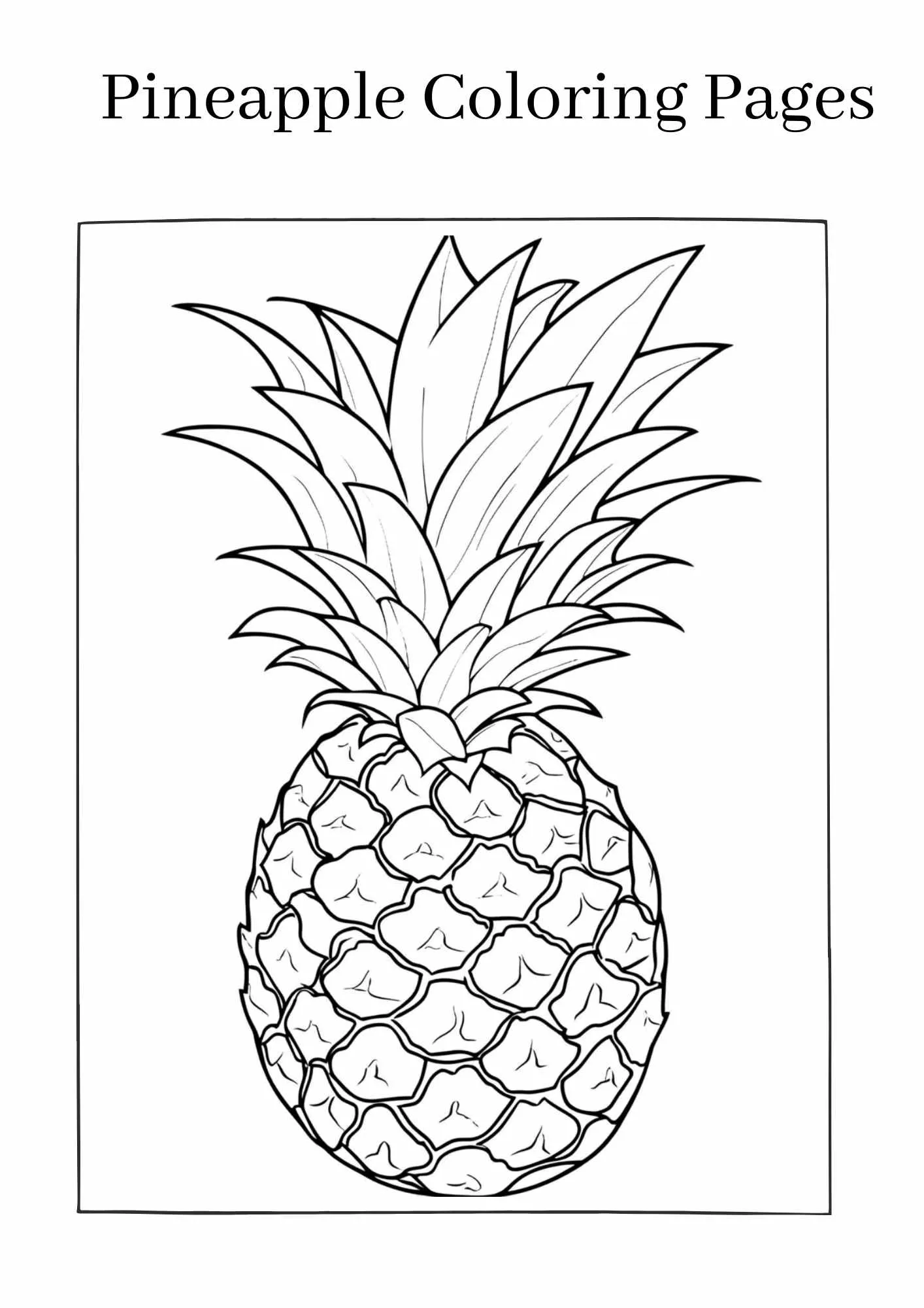 Pineapple-coloring-pages