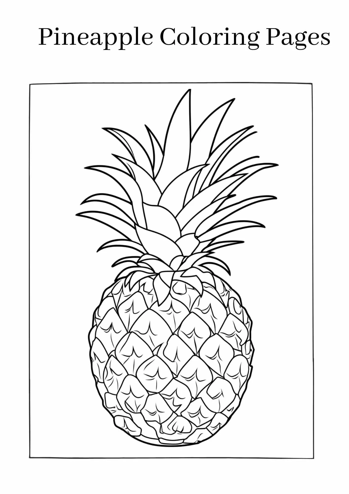 Pineapple-coloring-pages