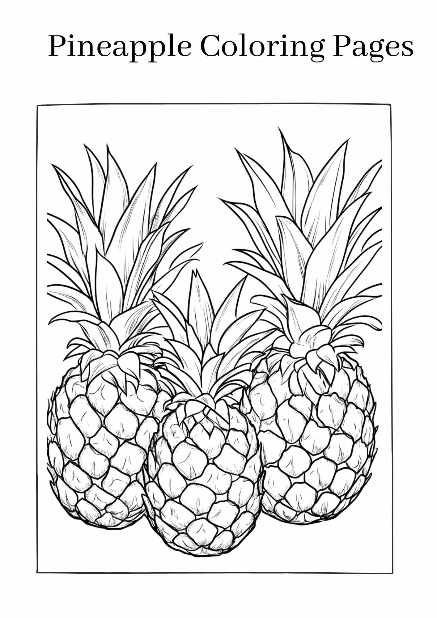 Pineapple-coloring-pages