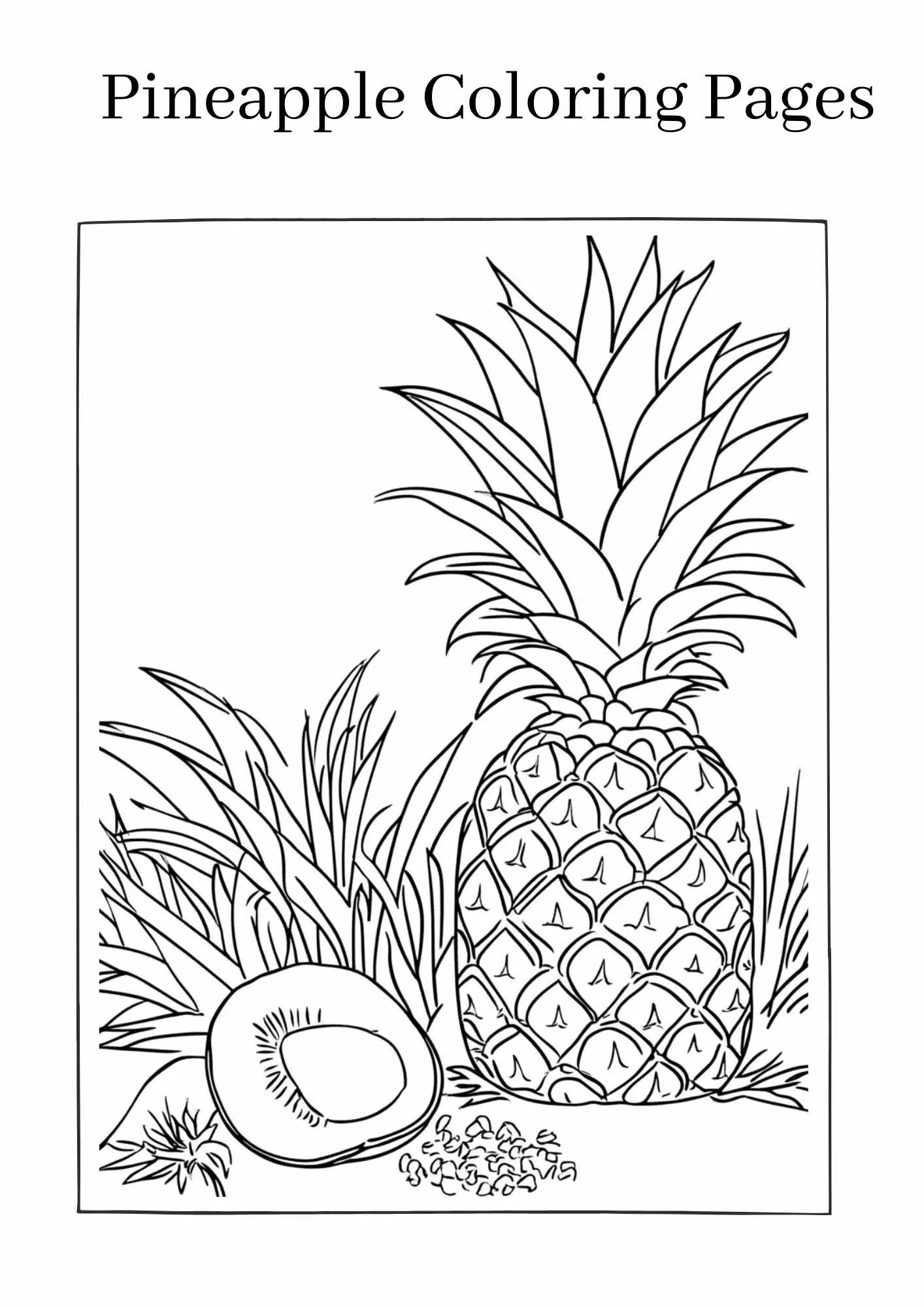 Pineapple-coloring-pages