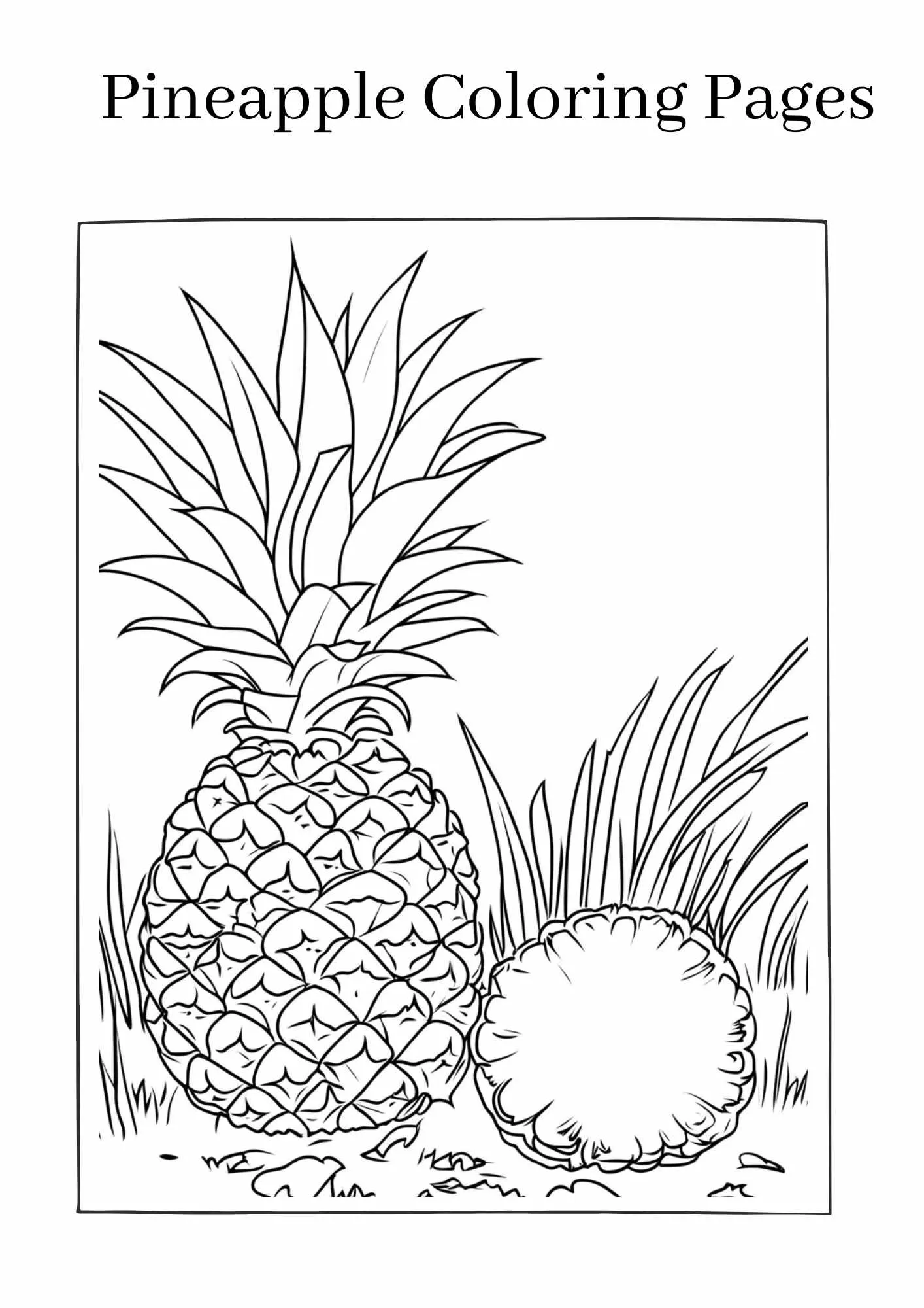 Pineapple-coloring-pages