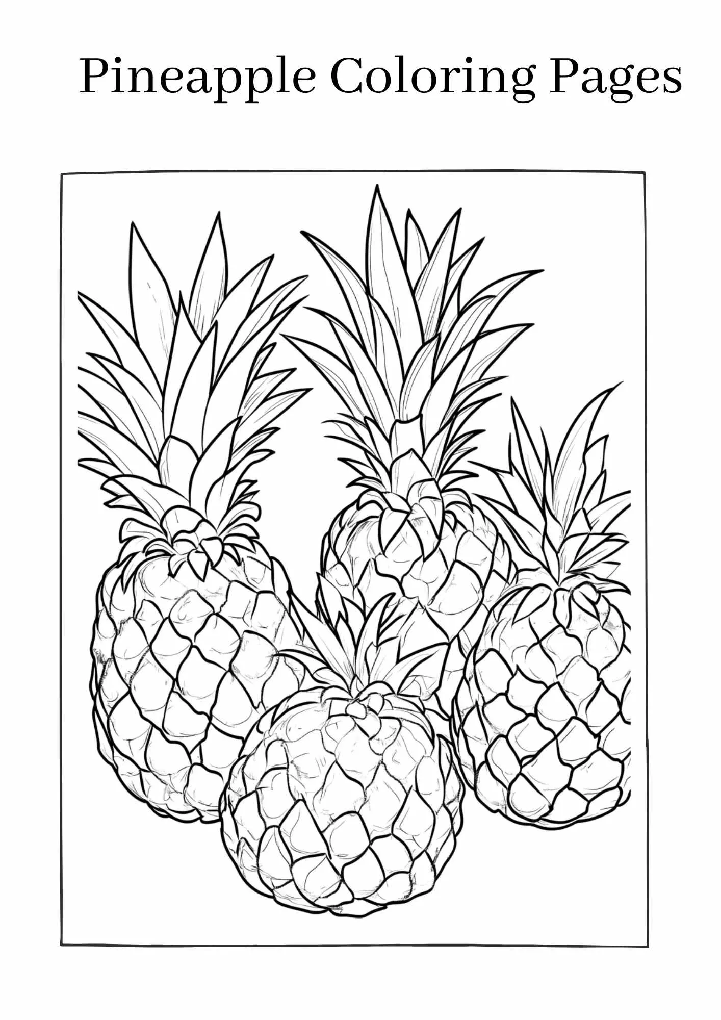 Pineapple-coloring-pages