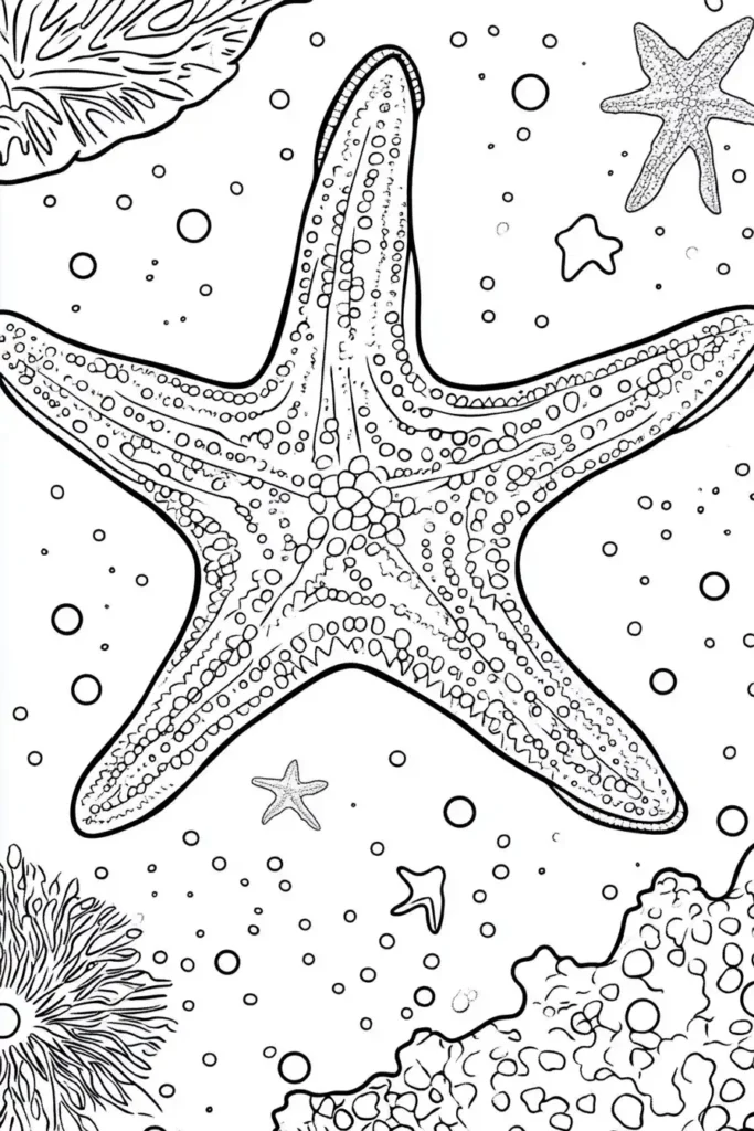 Starfish-Coloring-Pages