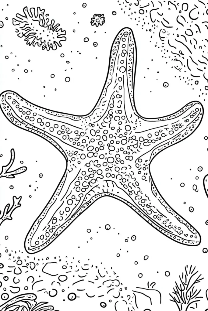 Starfish-Coloring-Pages