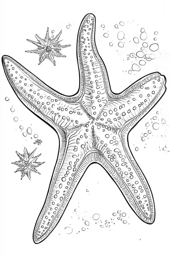 Starfish-Coloring-Pages