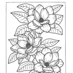 Flowers coloring pages