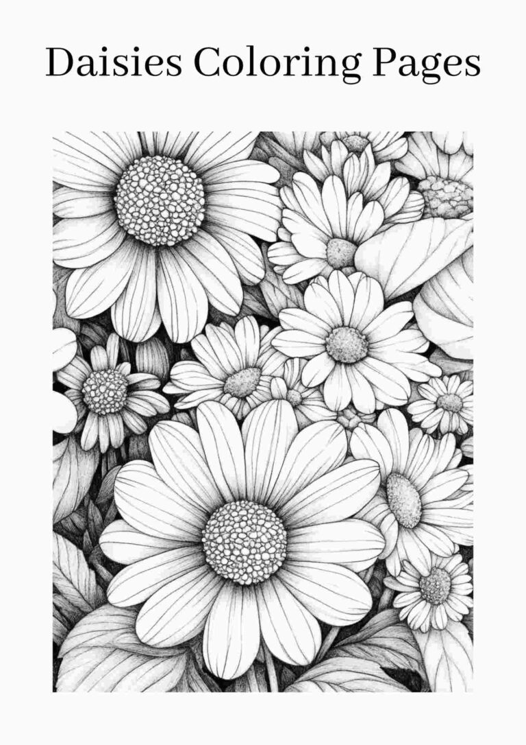 8 Different Types of Flowers coloring pages - Storiespub