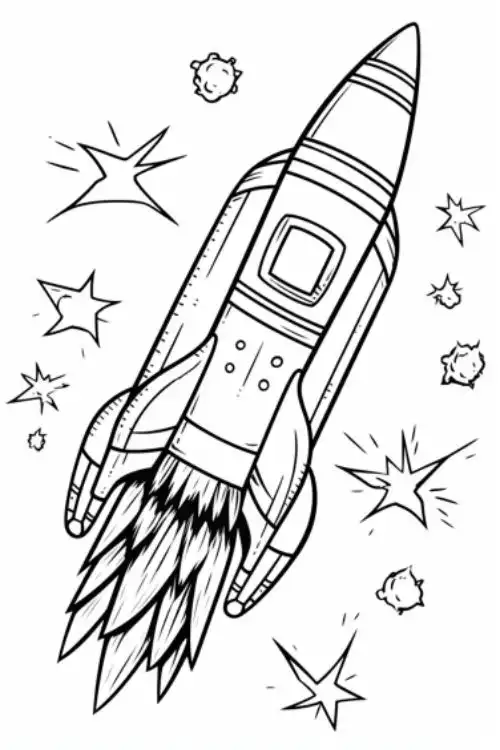 Rocket-Coloring-Pages
