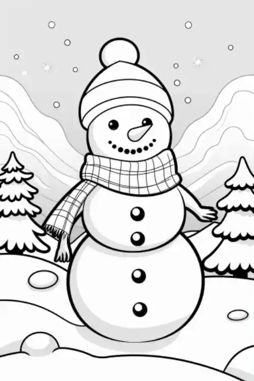 snowman-coloring-page