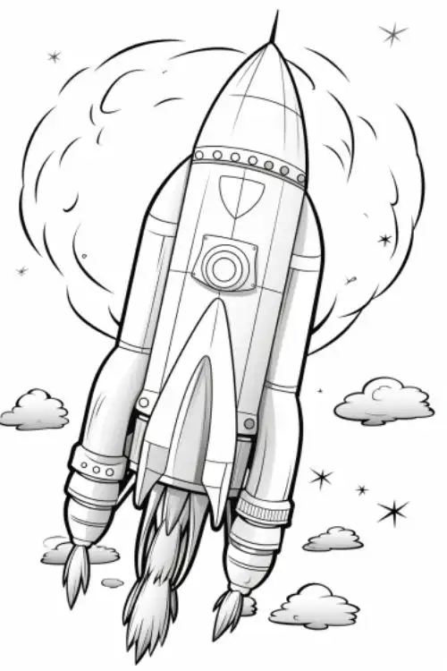 Rocket-Coloring-Pages