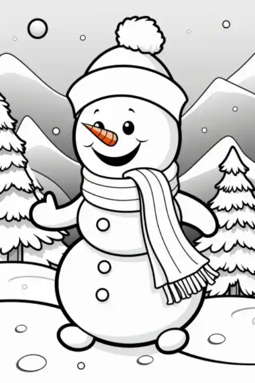 Free-Snowman-Coloring-Page