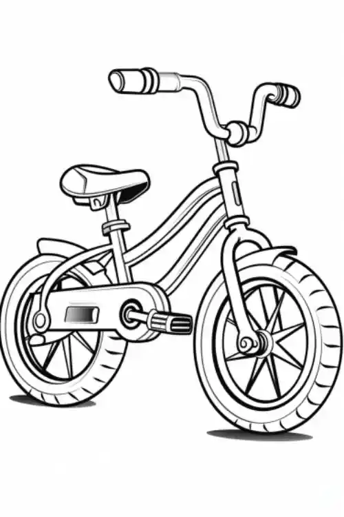 Bicycle-Coloring-Page