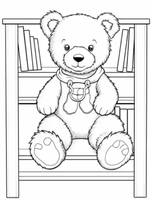 Teddy-Bear-Coloring-Page