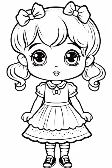 Cute-Girl-Coloring-Page