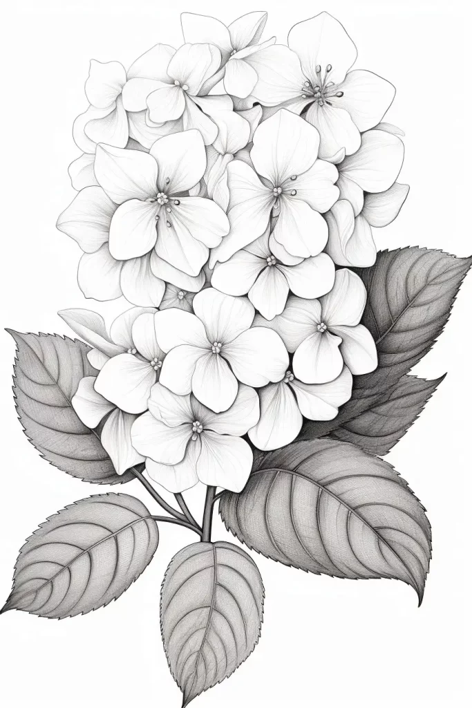 Jasmine flower Coloring Page