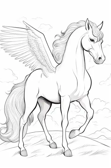 Pegasus-Coloring-Pages