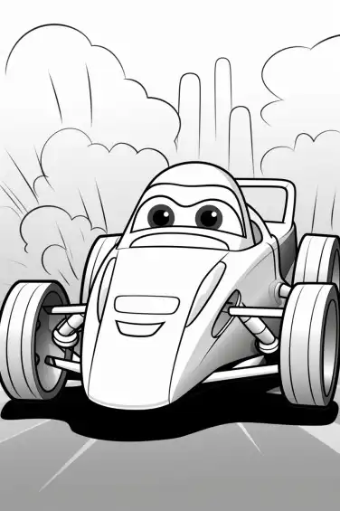 Race-Car-Coloring-page