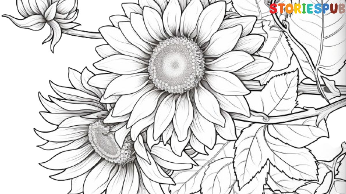 Sunflower-Coloring-page