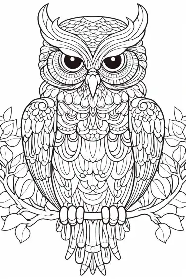 owl-coloring-pages